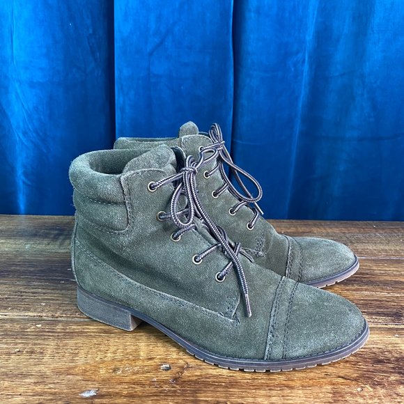 Steve Madden Maecie Suede Combat Boots - Picture 4 of 10